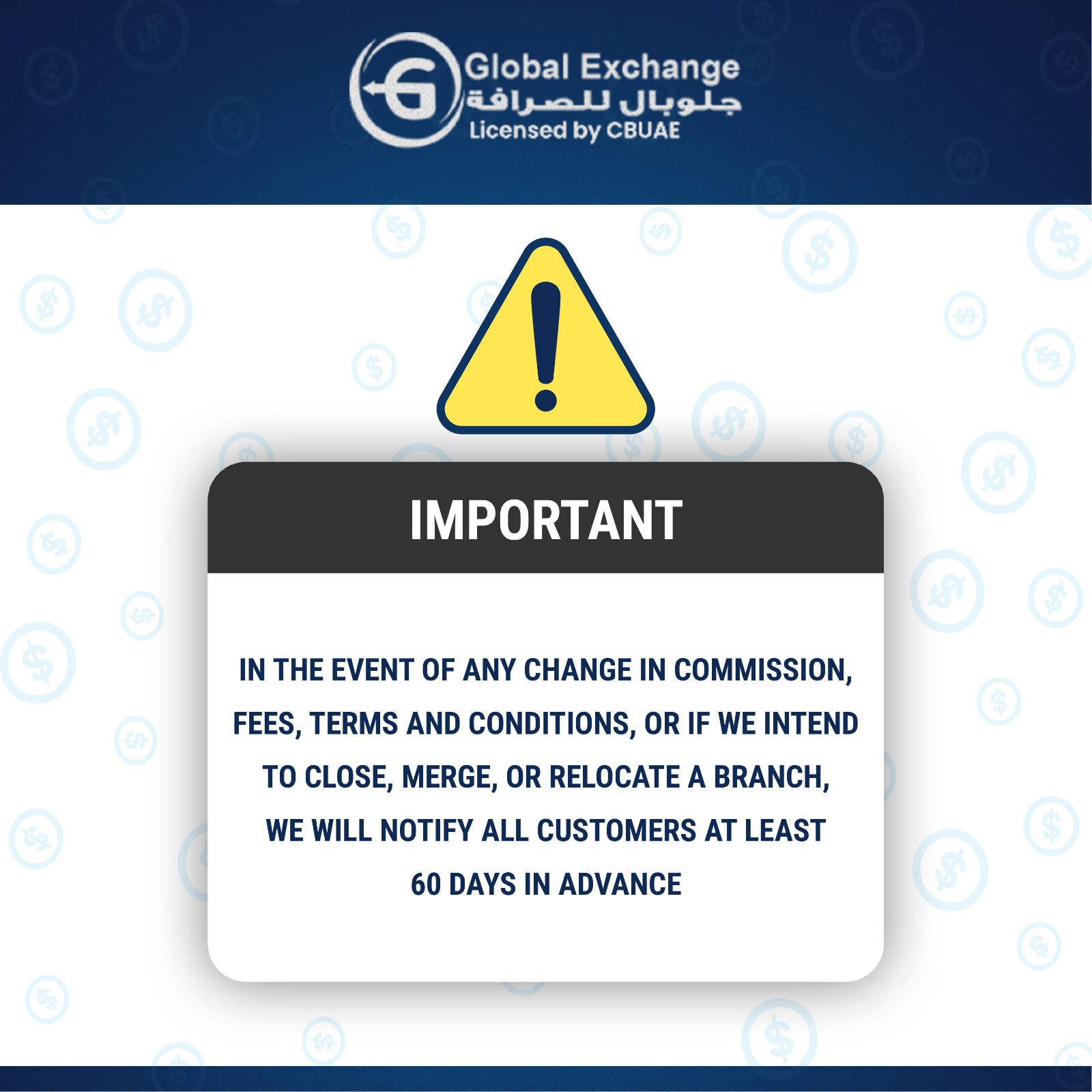 Important notice